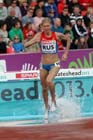 Natalia Aristarkshove (Russia) 3000 metres steeplechase at the European Athletics Team Championships.